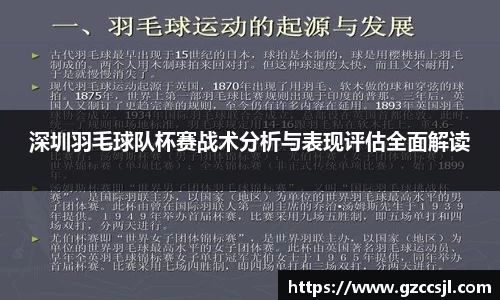 深圳羽毛球队杯赛战术分析与表现评估全面解读